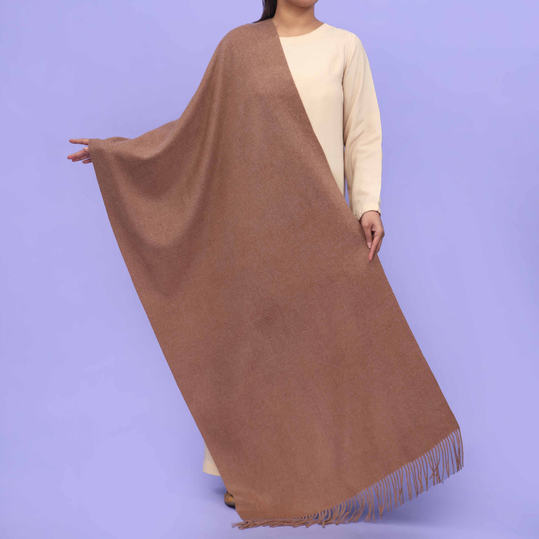 Brown Acrylic Winter Shawl PN4202