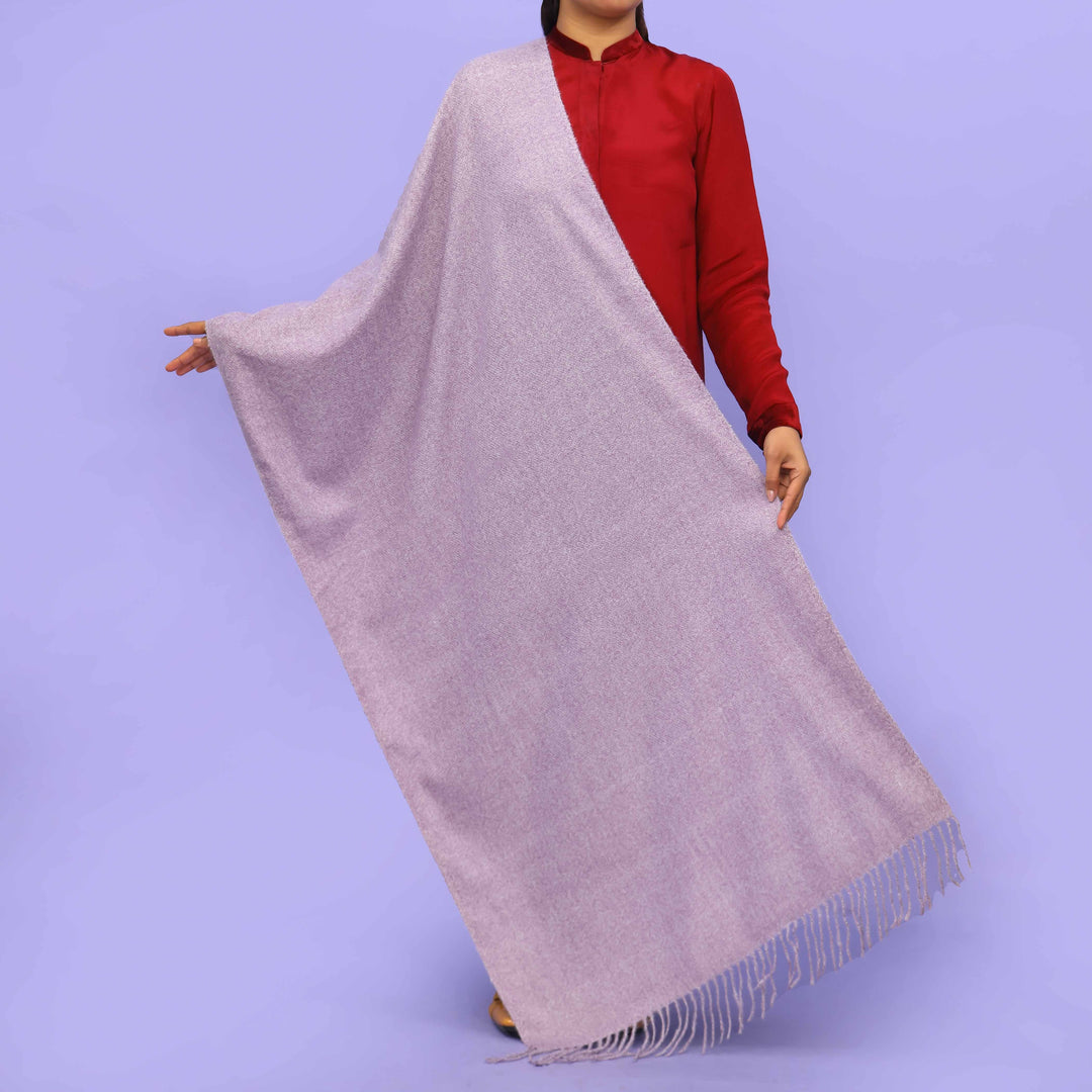 Lilac Acrylic Winter Shawl PN4219