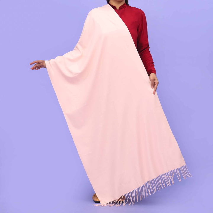 Pink Acrylic Winter Shawl PN4223