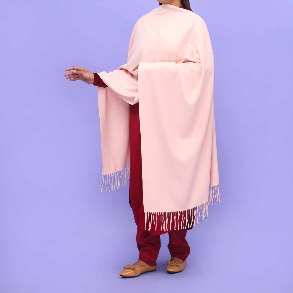 Pink Acrylic Winter Shawl PN4223