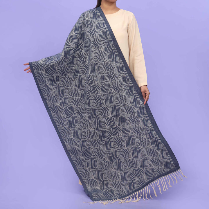 Blue Acrylic Winter Shawl PN4293