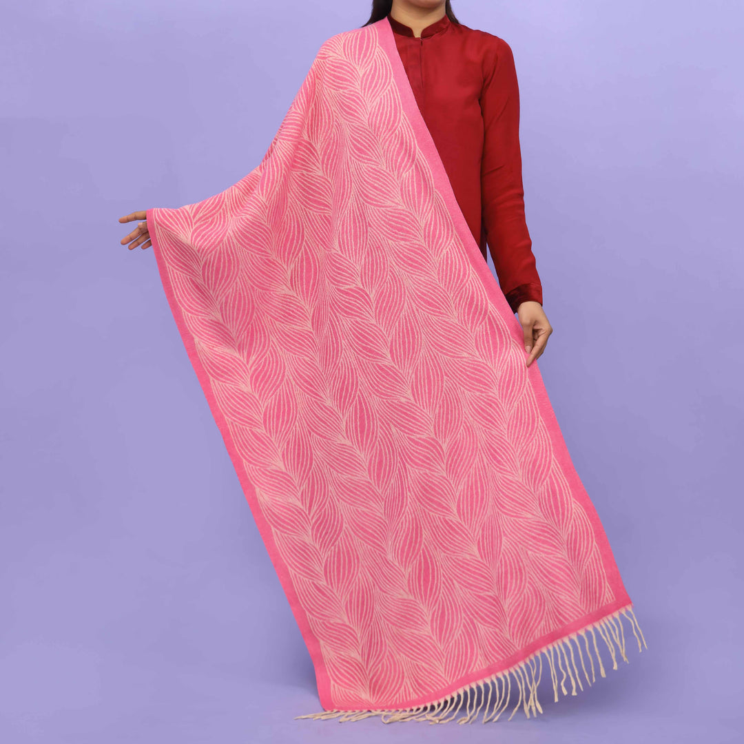 Pink Acrylic Winter Shawl PN4297