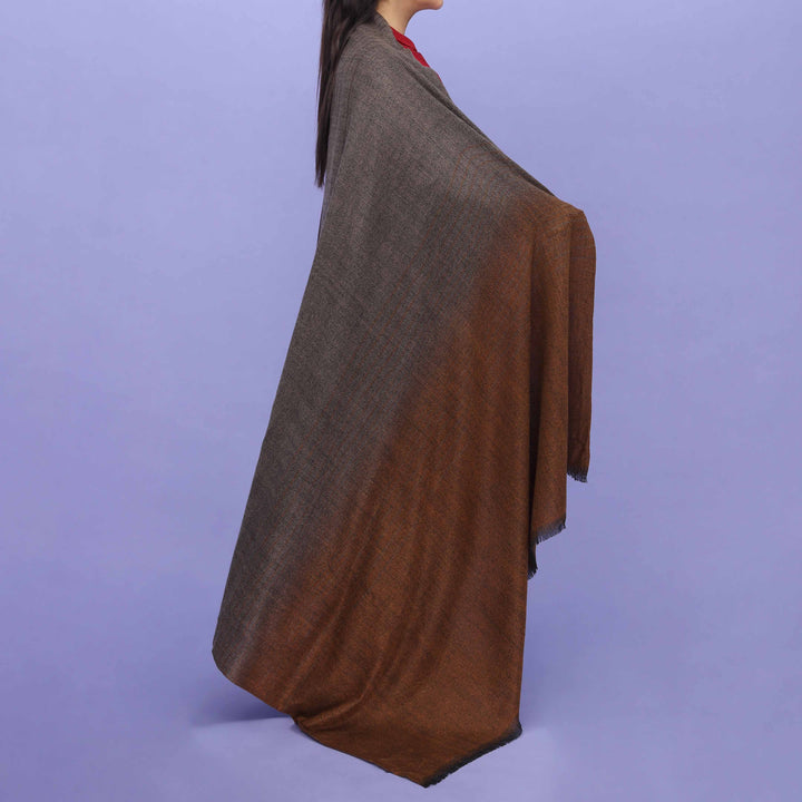 Brown Acrylic Winter Shawl PN4442