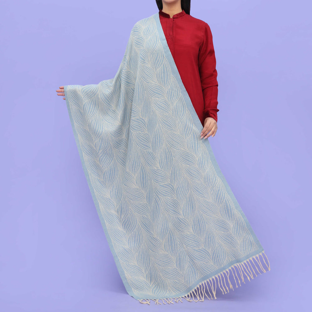 Sky Blue Winter Stole PN4504