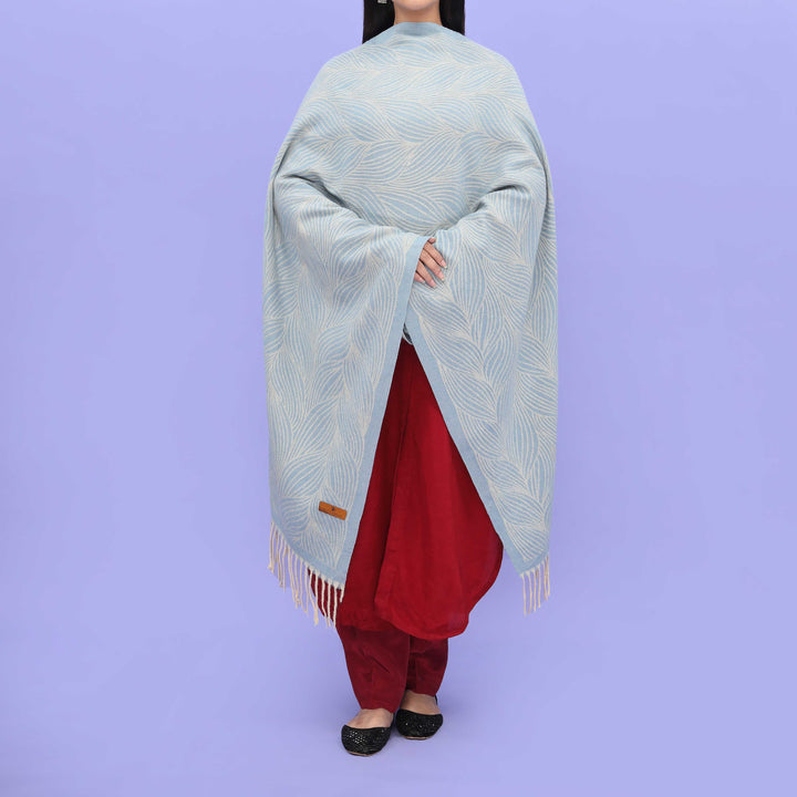 Sky Blue Winter Stole PN4504