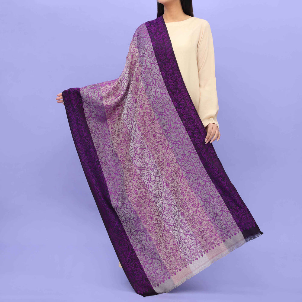 Purple Winter Stole PN4550