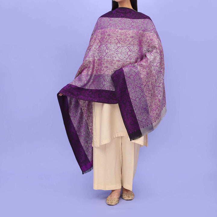 Purple Winter Stole PN4550