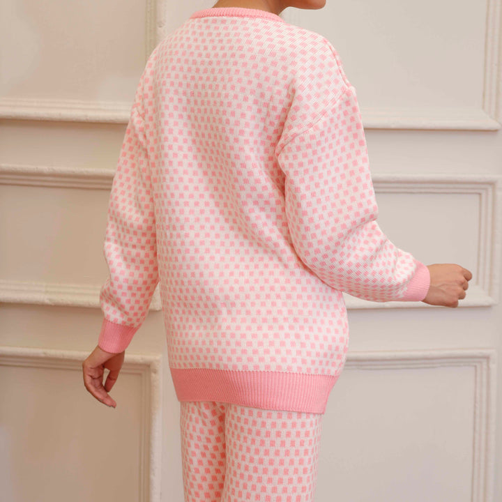 Pink Thread Winter Sweaters Co ord Set PN4602