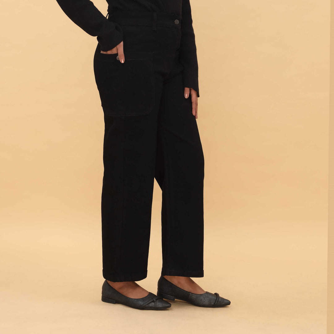 Black Denim Pant PP5001