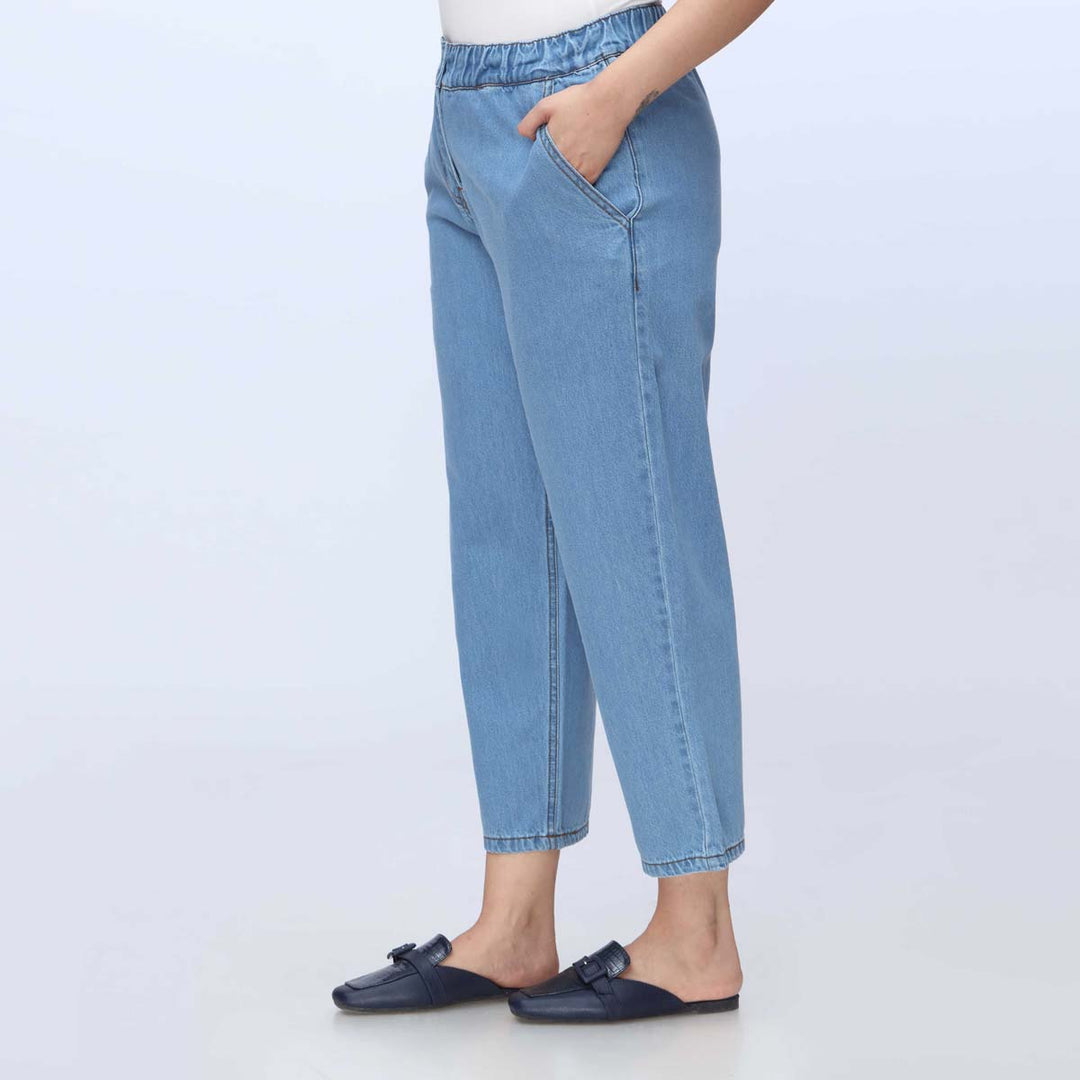 Sky Blue Baggy Fit Denim Pant PS1537