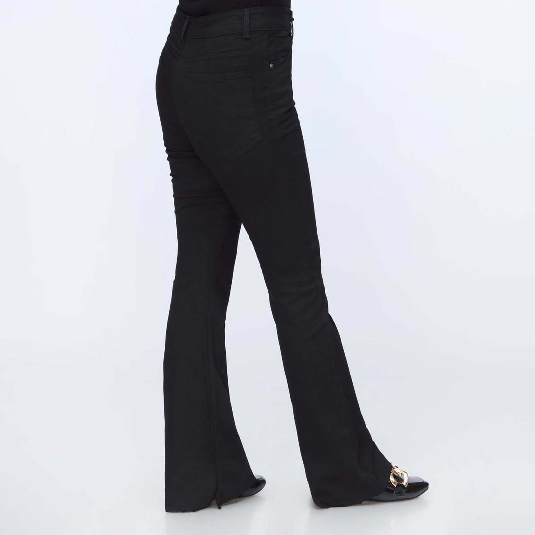 Black Bell Bottom Denim Pant PS1542