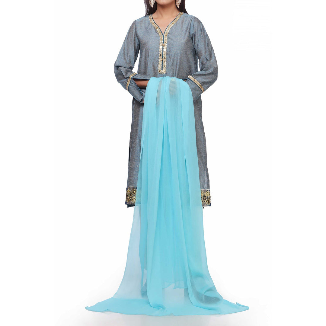 Plain Dyed Chiffon Dupatta