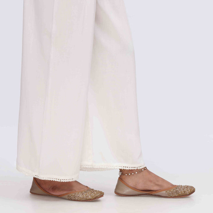 Cream Cambric Straight Fit Trouser PS3563