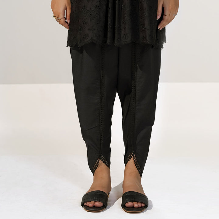 Black Cambric Tulip Shalwar PS3569 | Stylo