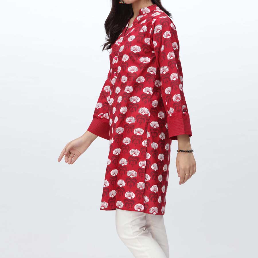 1PC- Puff Printed Cambric Shirt PS4005