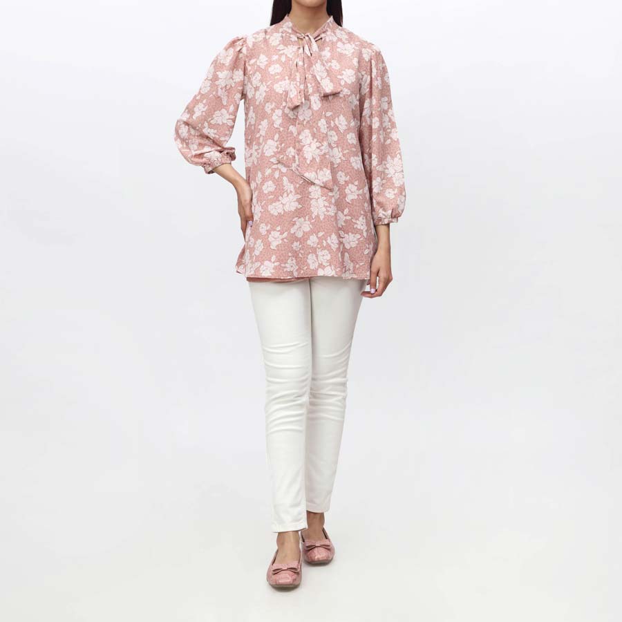 1PC- Printed Georget Top PS4052