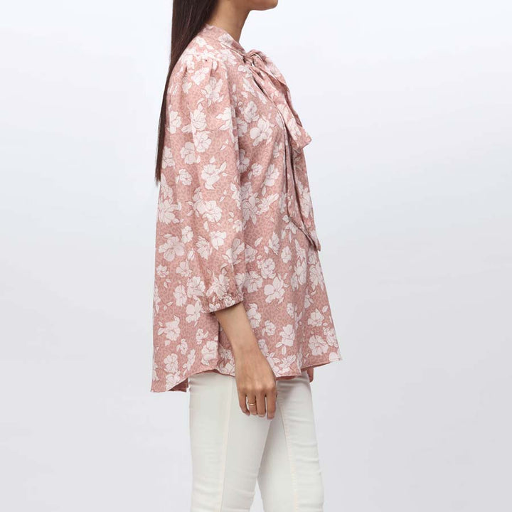 1PC- Printed Georget Top PS4052