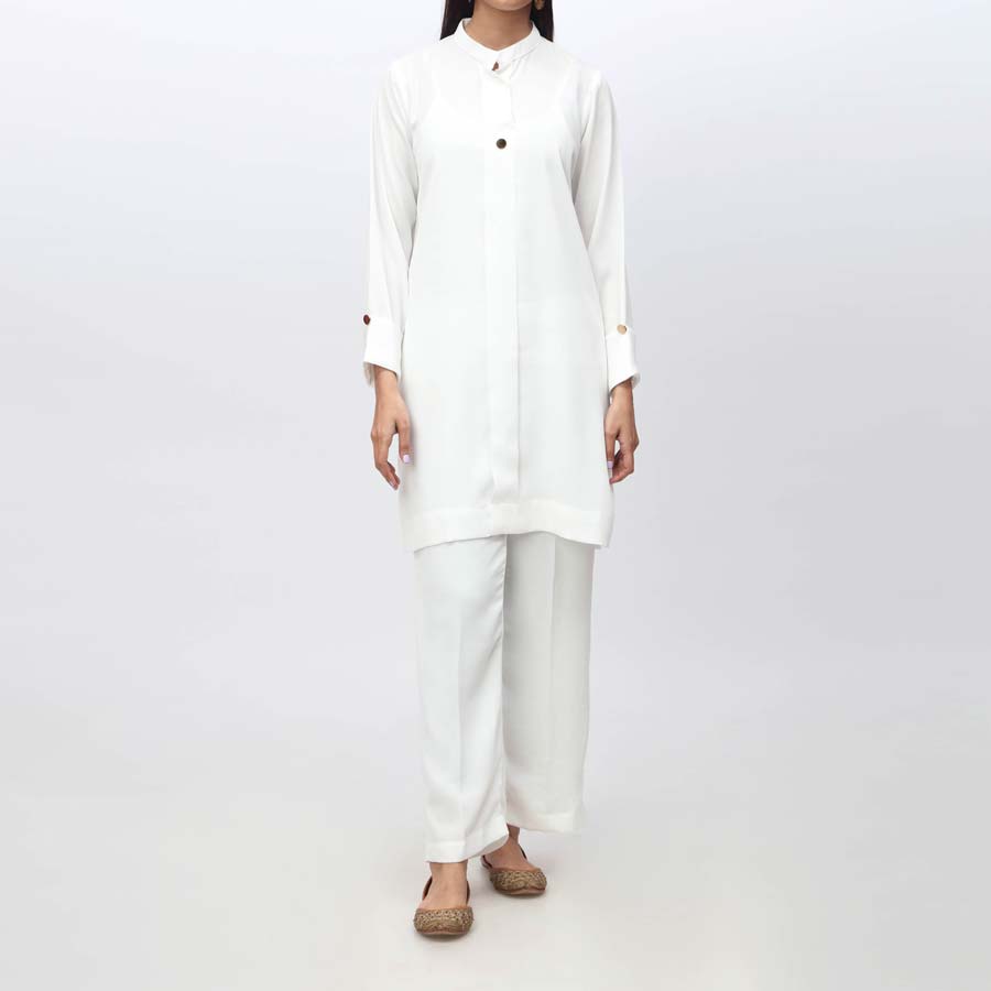 2PC- Solid Grip Silk Shirt & Trouser PS4056