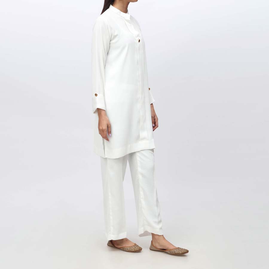 2PC- Solid Grip Silk Shirt & Trouser PS4056