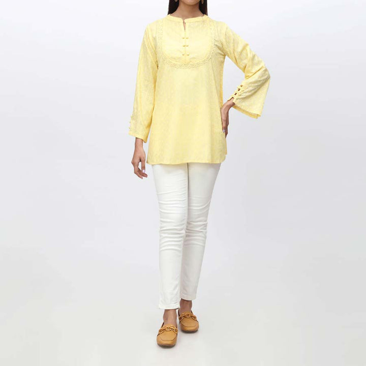 1PC- Embroidered Chicken Kari Top PS4073