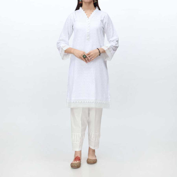 1PC- Embroidered Chikankari Shirt PS4078