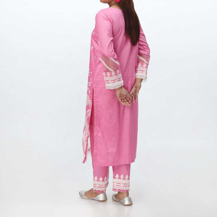 2PC- Embroidered Cambric Suit PS4082