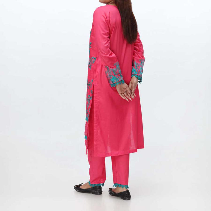 2PC- Embroidered Cambric Suit PS4086