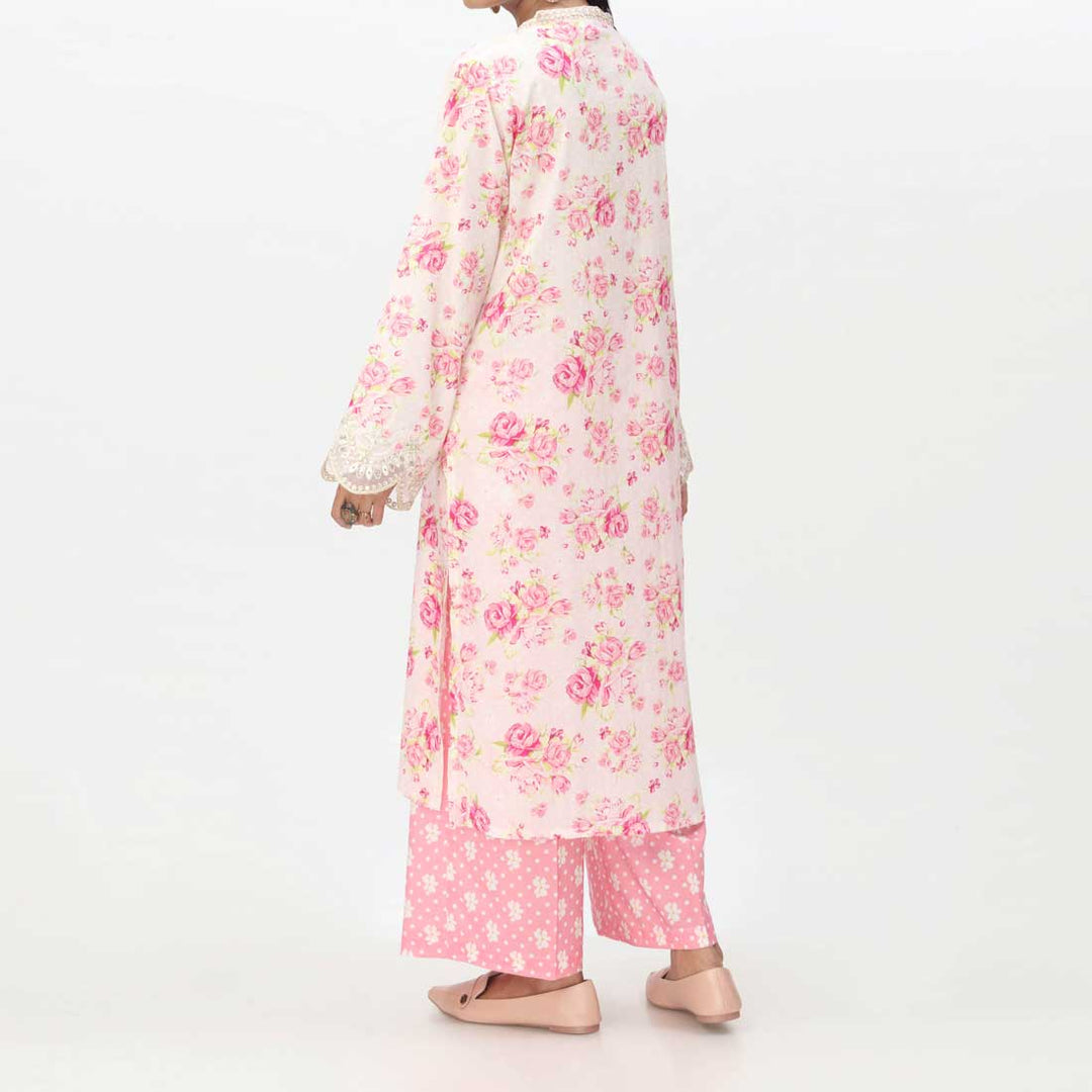 Pink 2PC- Embroidered Lawn Suit PS4105