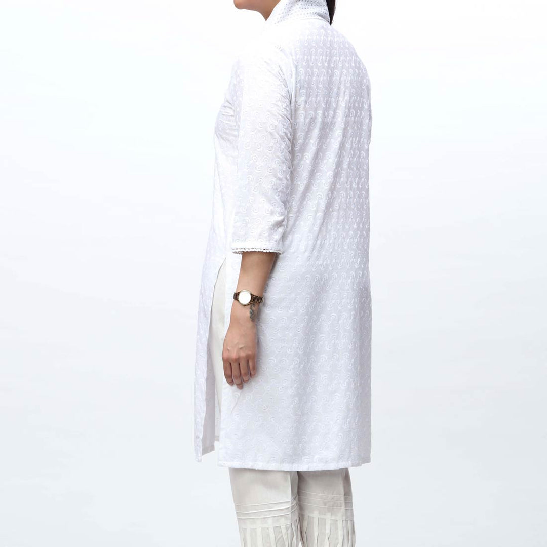 1PC- Embroidered Chikankari Shirt PS4172