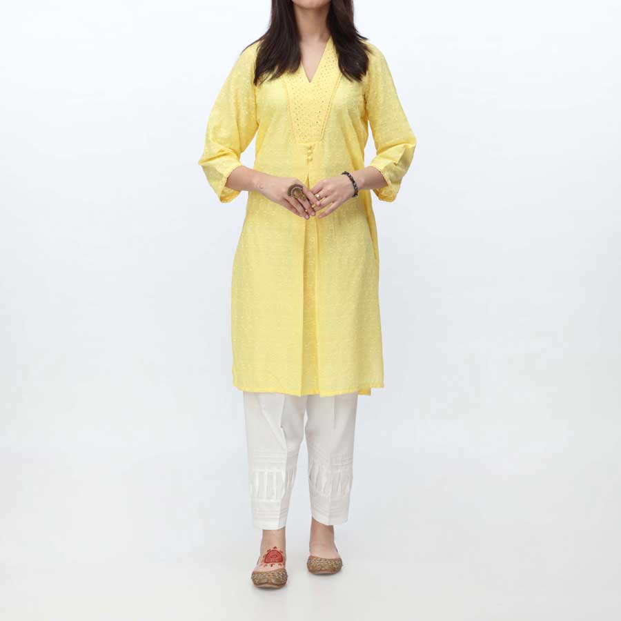 1PC- Embroidered Chikankari Shirt PS4172