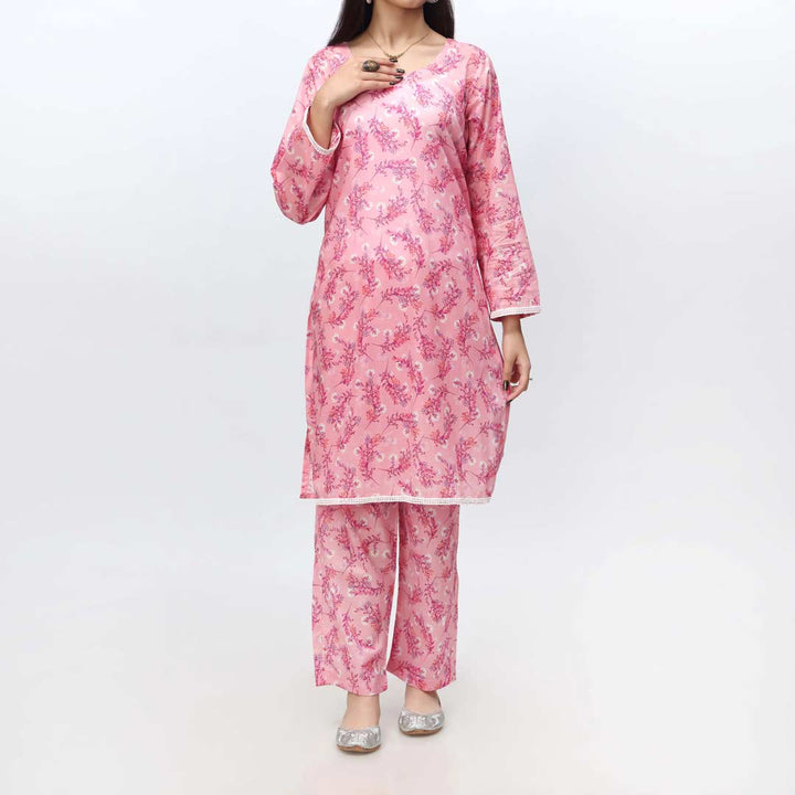 Pink 2PC- Printed Cambric Suit PS4217