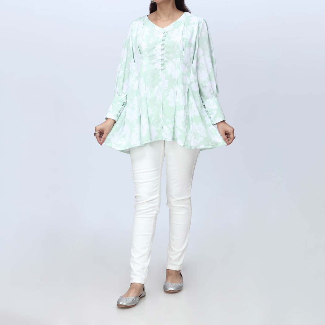 1PC- Printed Grip Silk Top PS4294