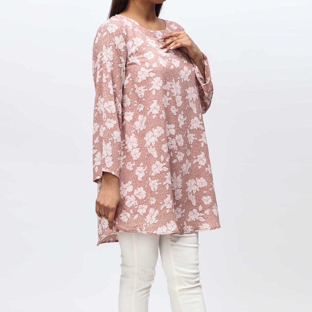 1PC- Printed Georget Top PS4297