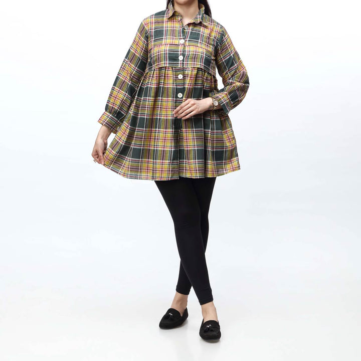 1PC- Cotton Checkered Top PS4302