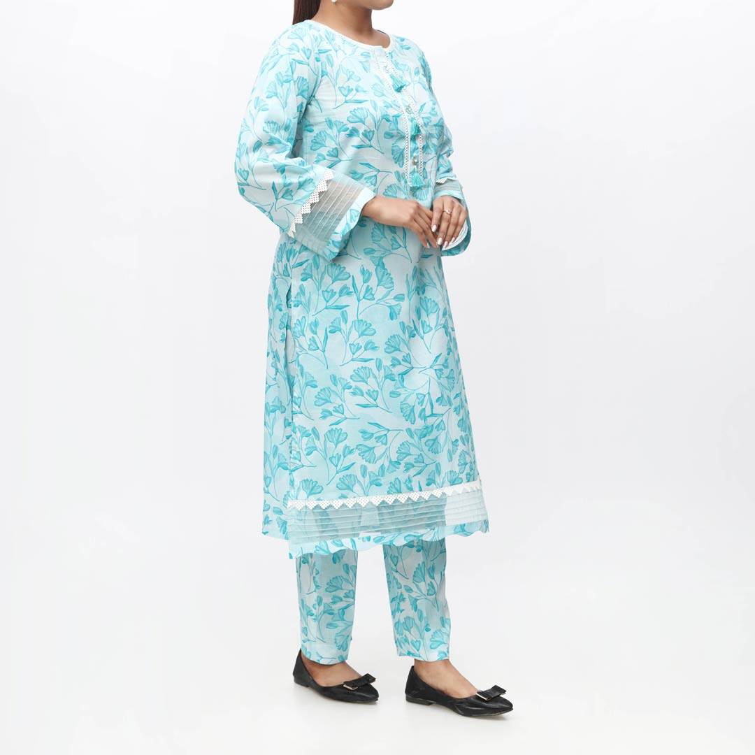 2PC-Unstitched Digital Printed Lawn Suit PS4401