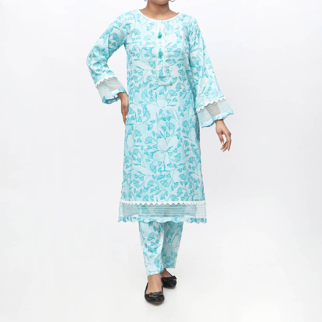 2PC-Unstitched Digital Printed Lawn Suit PS4401