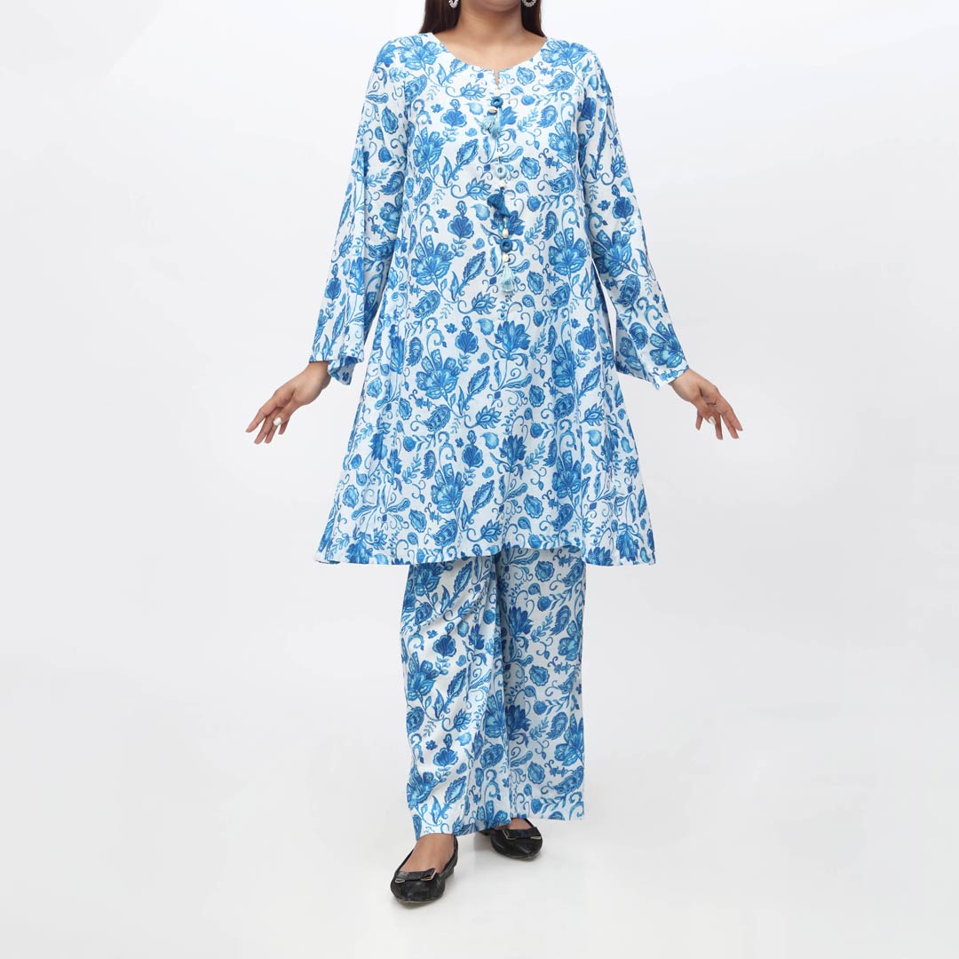 2PC-Unstitched Digital Printed Lawn Suit PS4404