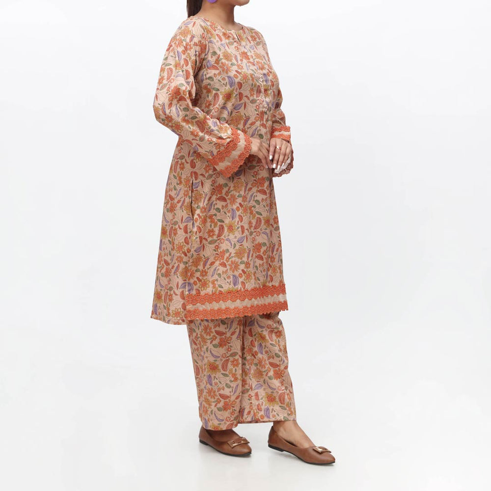 2PC-Unstitched Digital Printed Lawn Suit PS4407