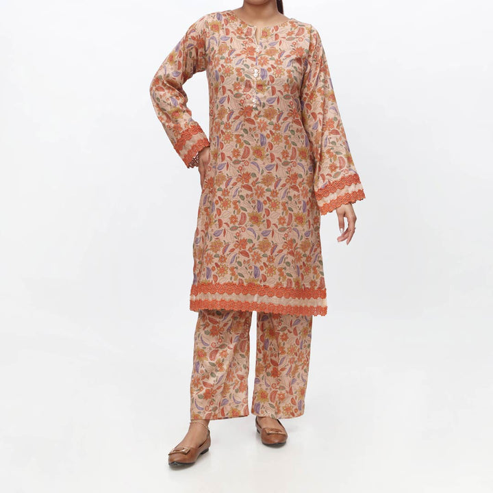 2PC-Unstitched Digital Printed Lawn Suit PS4407