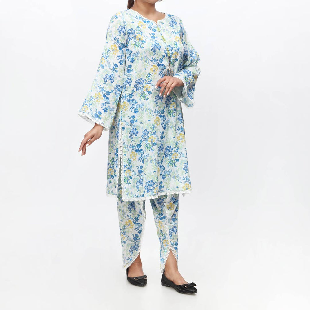 2PC-Unstitched Digital Printed Lawn Suit PS4408