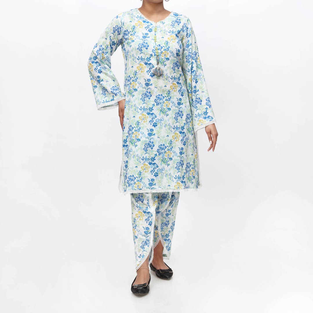 2PC-Unstitched Digital Printed Lawn Suit PS4408