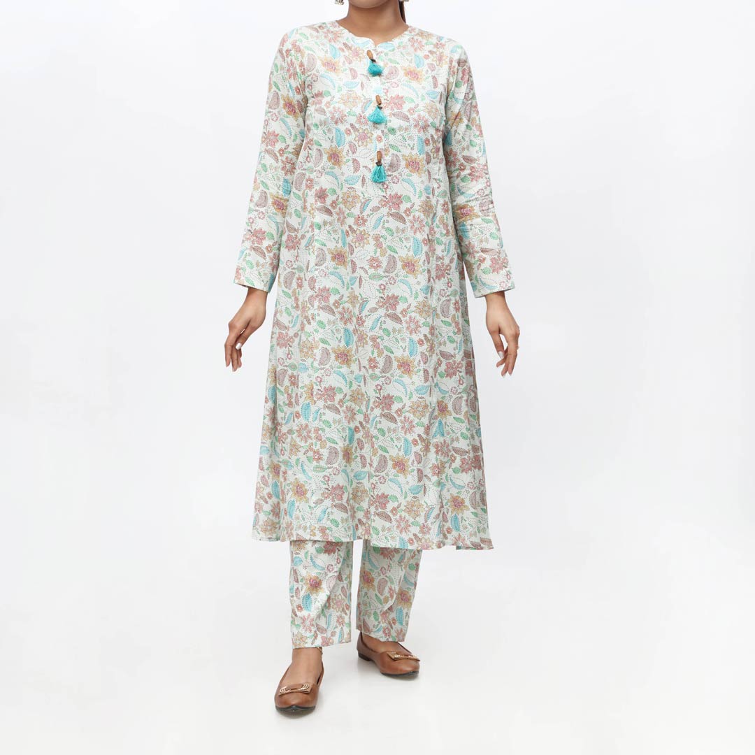 2PC-Unstitched Digital Printed Lawn Suit PS4409