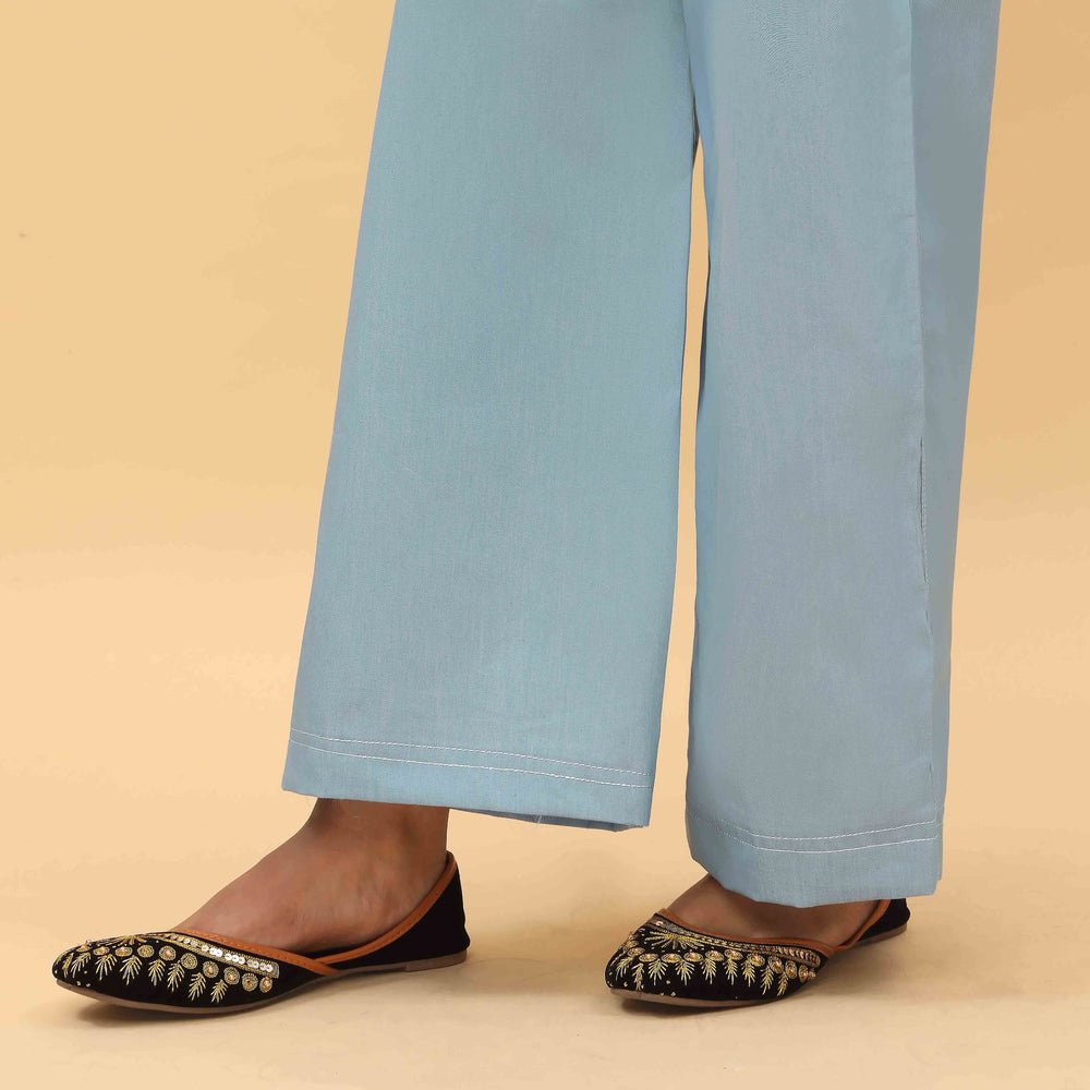 Sky Blue Straight Fit Denim Trouser PS4577