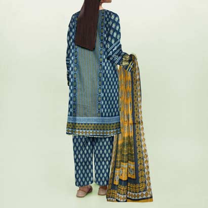 3PC- Unstitched Digital Printed Lawn Suit PS4600