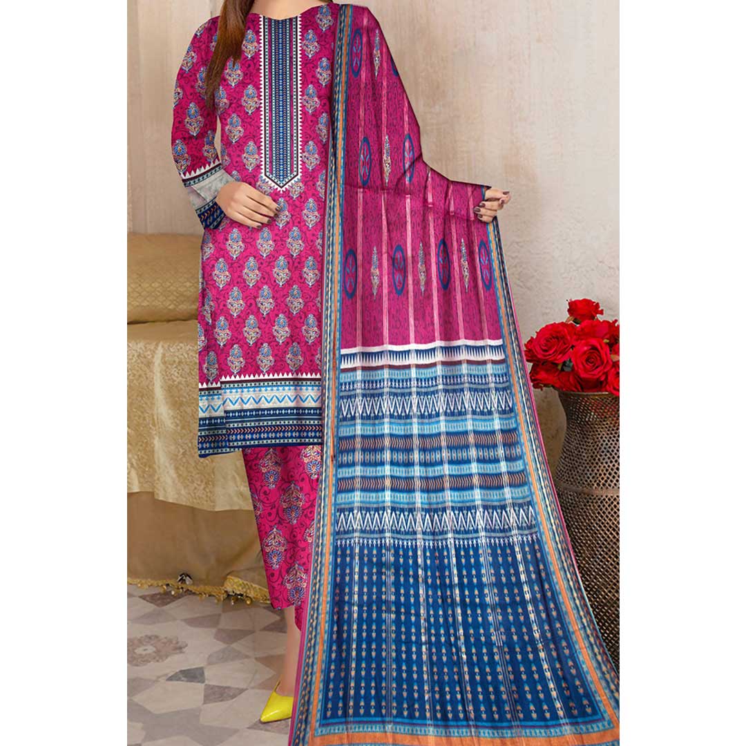 3PC-Digital Printed Lawn Suit PS4603