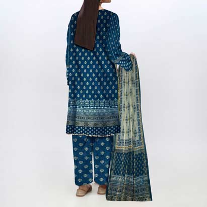 3PC- Unstitched Digital Printed Lawn Suit PS4604