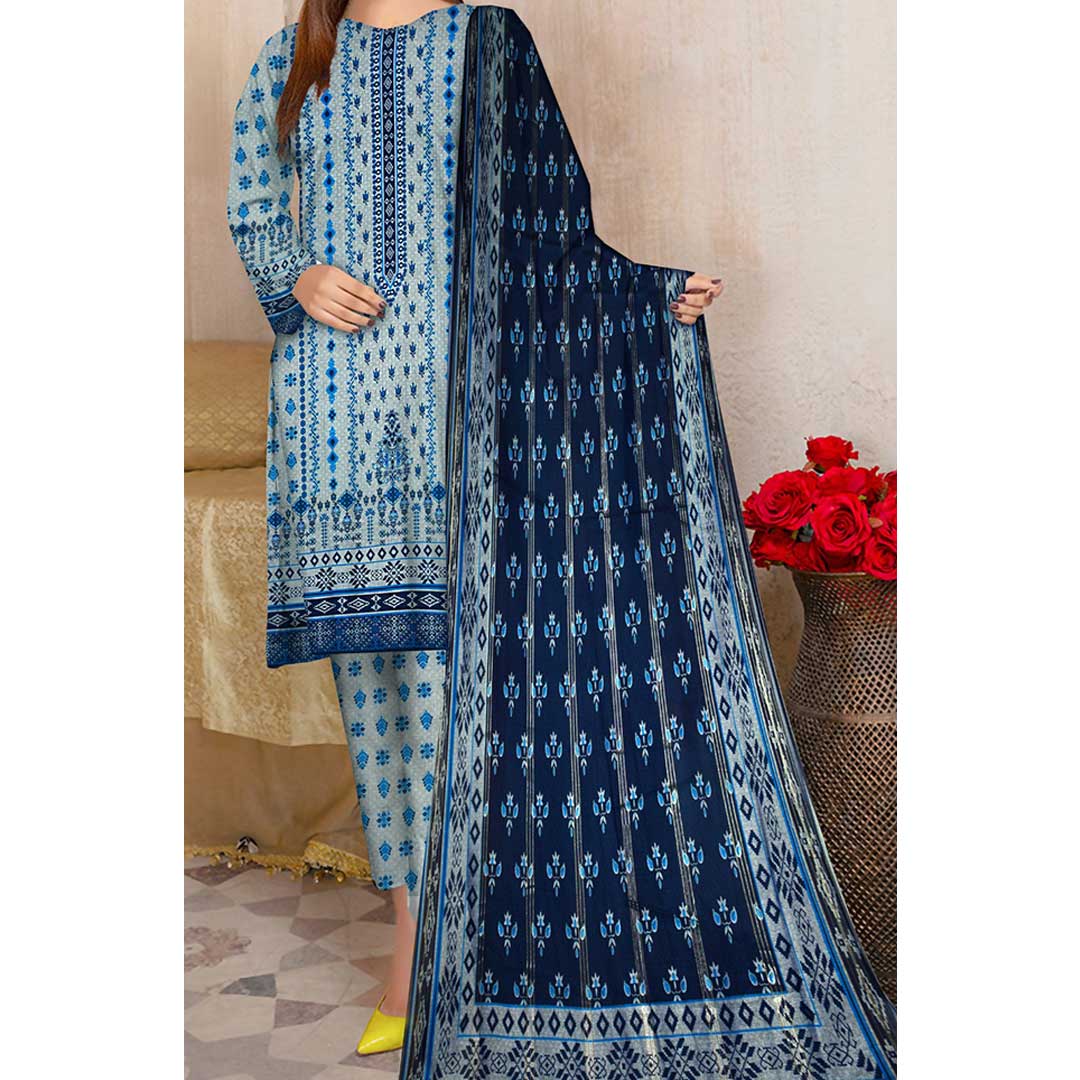 3PC-Digital Printed Lawn Suit PS4605