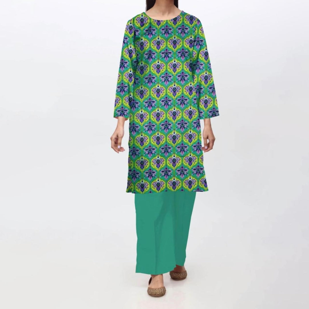 1PC- Unstitched Digital Printed Lawn Shirt PS4660