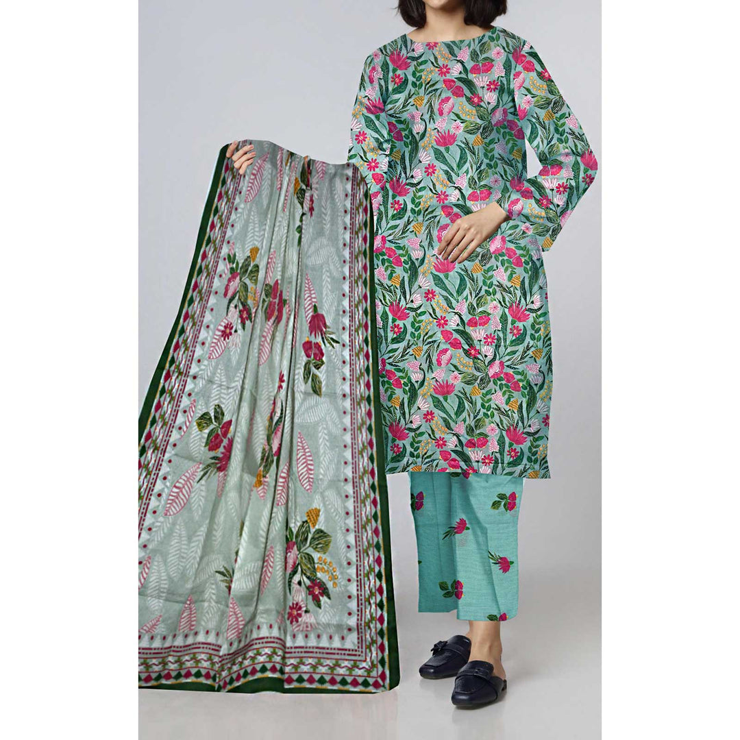 3PC-Digital Printed Lawn Suit PS4666