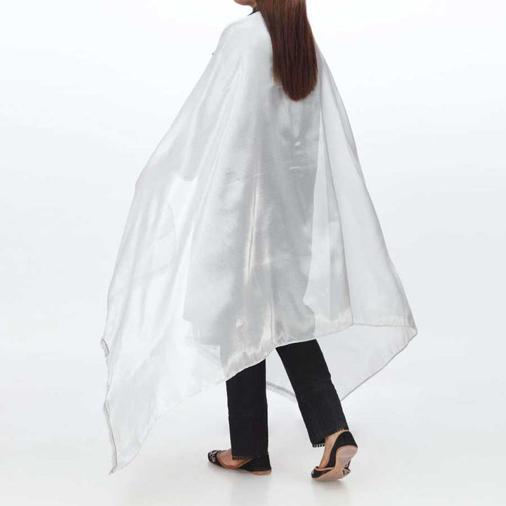 Silver Plain Tissue Dupatta PS4705